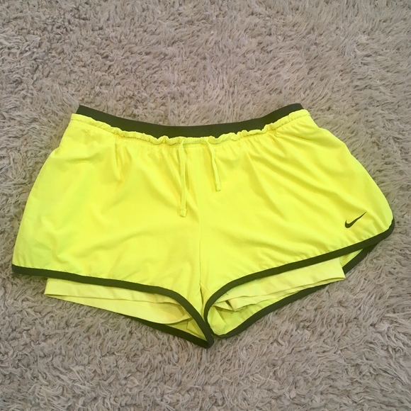 Nike Pants - *SOLD* Neon Nike Dri-Fit Shorts